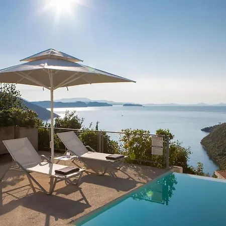 Βίλα Posidonia Of Blue Caves Complex With Perfect View & Salt Water Pool *