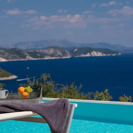 Posidonia Of Blue Caves Complex With Perfect View & Salt Water Pool Villa