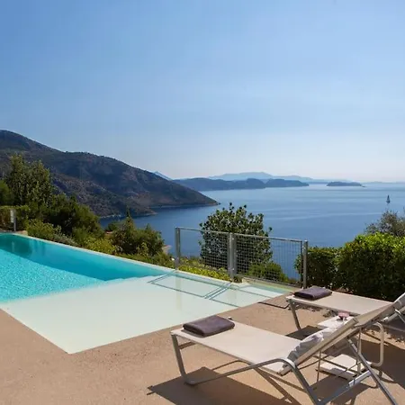 Villa Posidonia Of Blue Caves Complex With Perfect View & Salt Water Pool