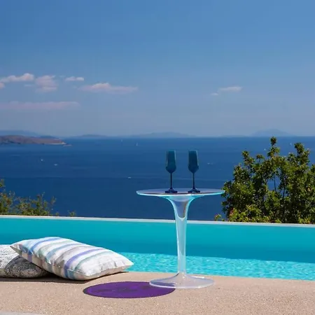 Villa Posidonia Of Blue Caves Complex With Perfect View & Salt Water Pool