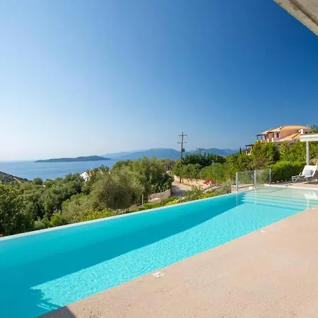 Villa Posidonia Of Blue Caves Complex With Perfect View & Salt Water Pool *