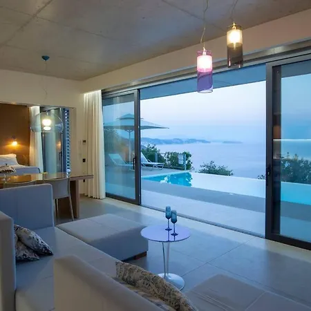 Posidonia Of Blue Caves Complex With Perfect View & Salt Water Pool Σύβοτα