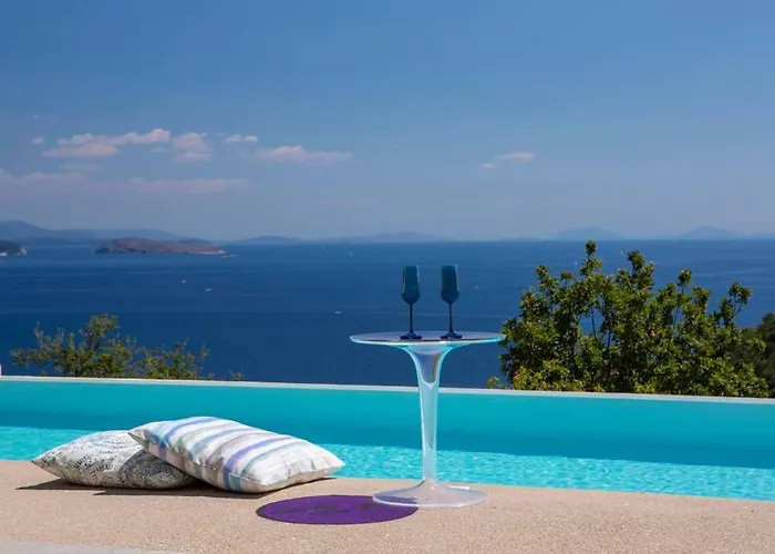Villa Posidonia Of Blue Caves Complex With Perfect View & Salt Water Pool