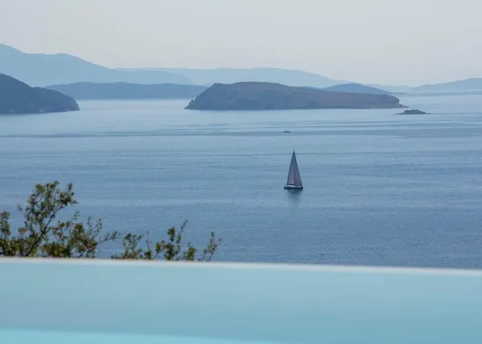 Posidonia Of Blue Caves Complex With Perfect View & Salt Water Pool Villa